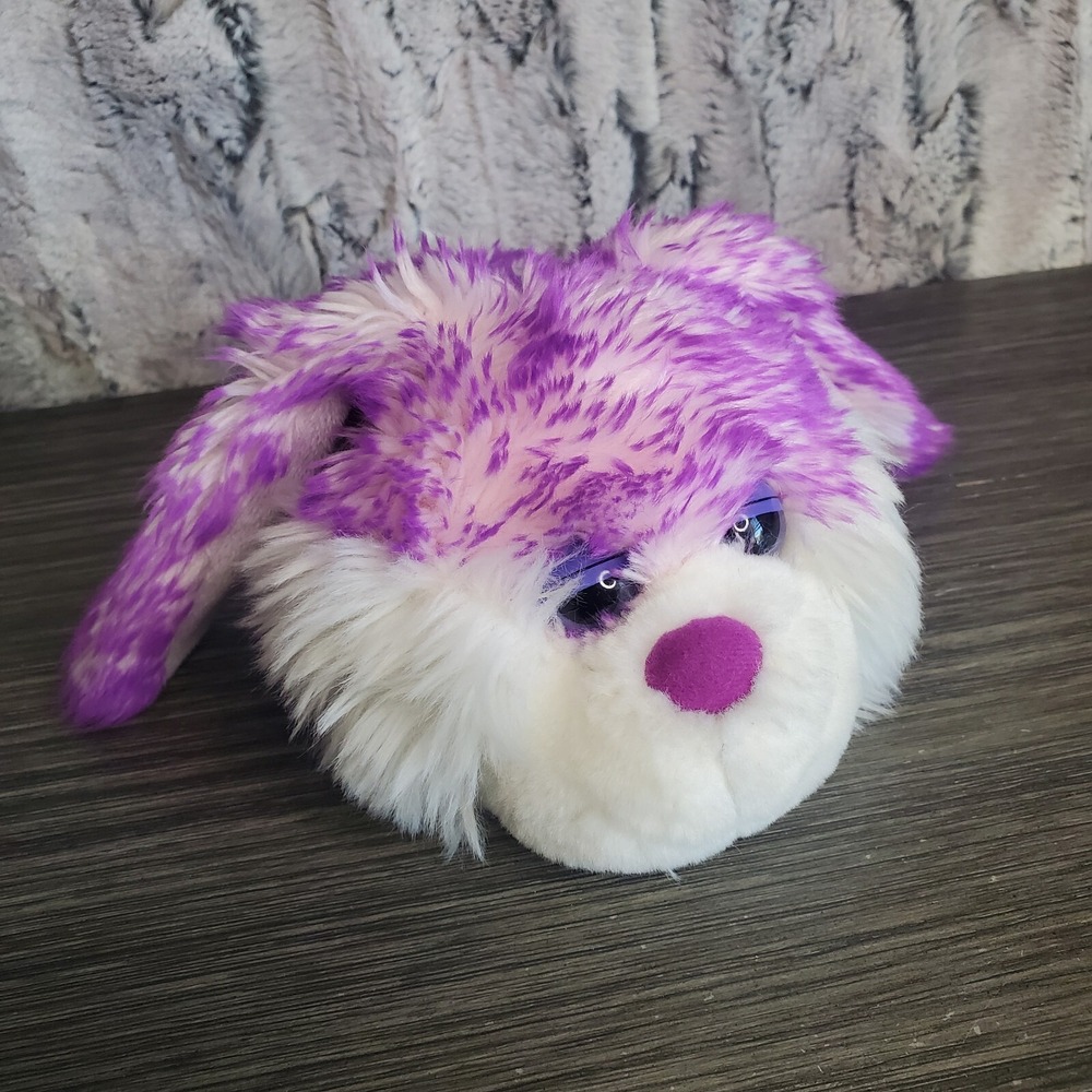 Chosun Frosted PURPLE Lop Ear Fuzzy Purple Bunny Rabbit Cottontail Eyelids 8"